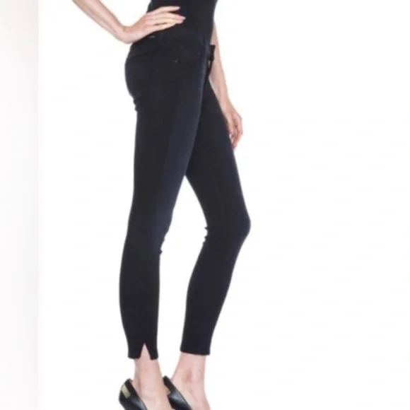 MOTHER Sz 26 High Waisted Vamp Slightly Sinful Black Orig$278 - Picture 2 of 12